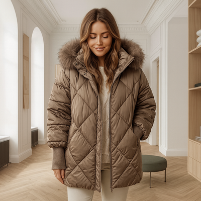 IDA – Elegant frakke med rudemønster