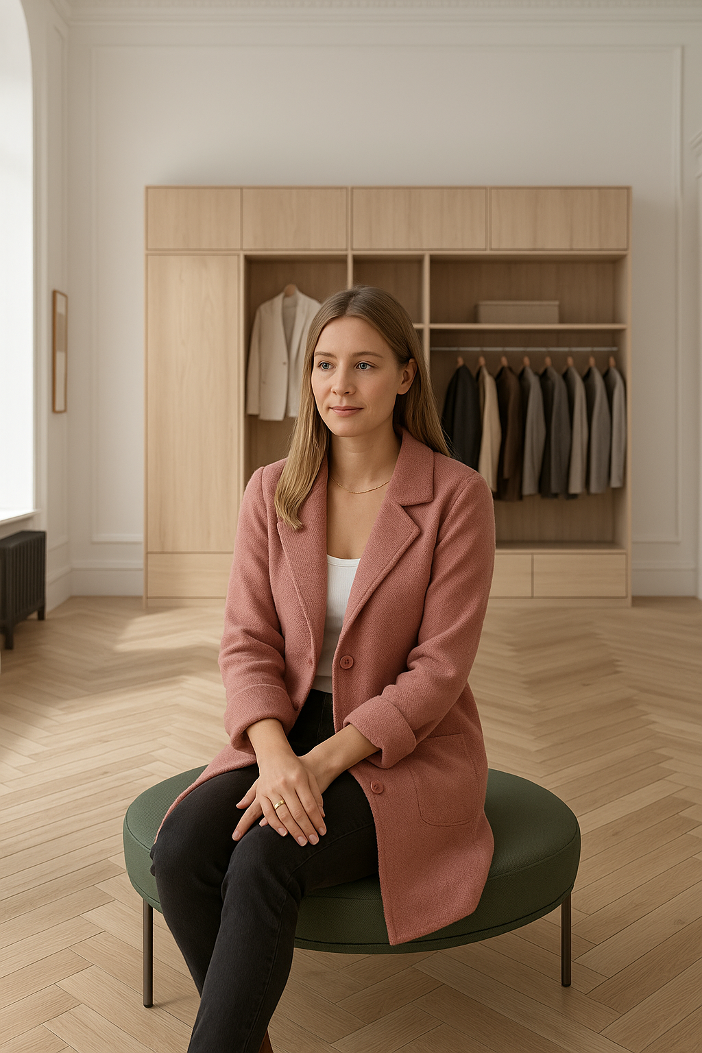 ELVA – Blød jakke med knapper