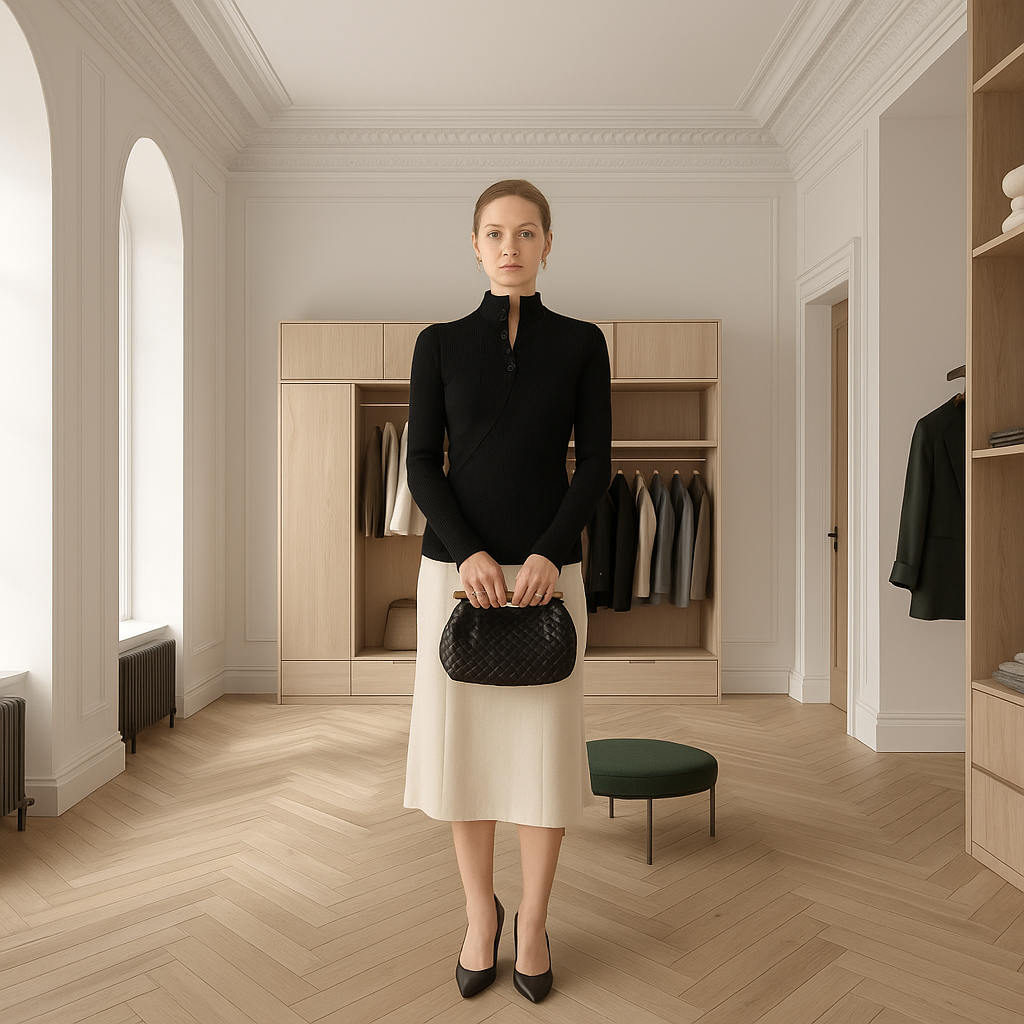 SKYE - Striktrøje i bomuld