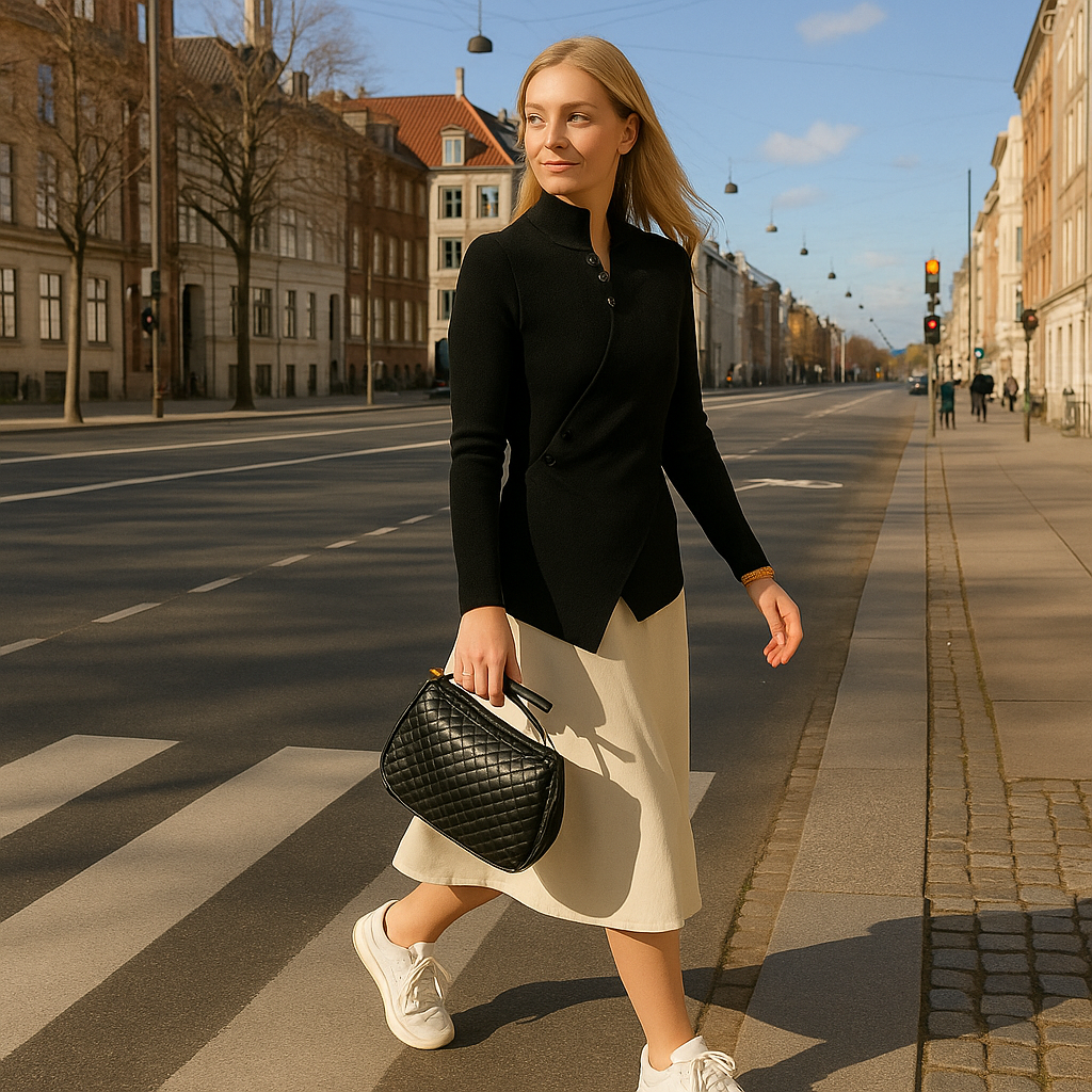 SKYE - Striktrøje i bomuld