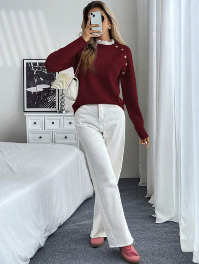 ALTA - Spets Rundhalset Trøje