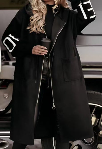 EDDA - Elegant Hættet Cardiganfrakke