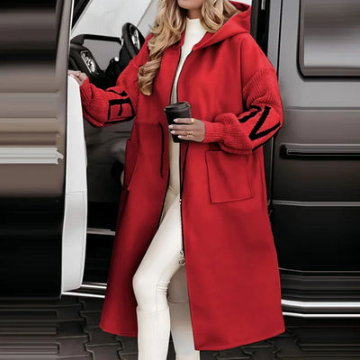 EDDA - Elegant Hættet Cardiganfrakke