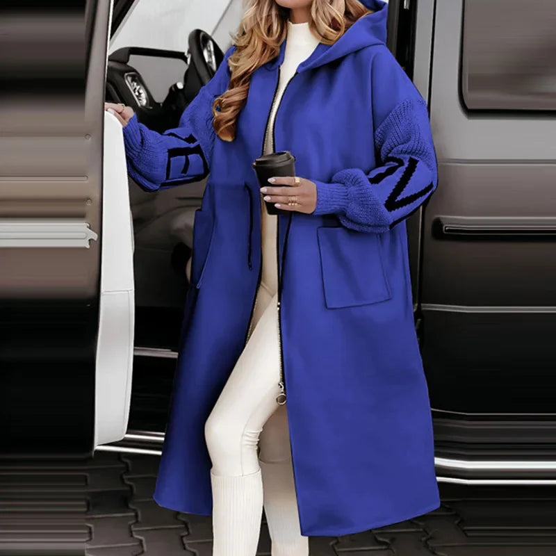 EDDA - Elegant Hættet Cardiganfrakke