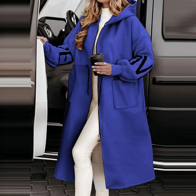 EDDA - Elegant Hættet Cardiganfrakke